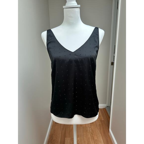 Generation Love Black Studded V Neck Tank size Small - Picture 1 of 5